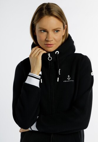 DreiMaster Maritim Sweatjacke in Schwarz