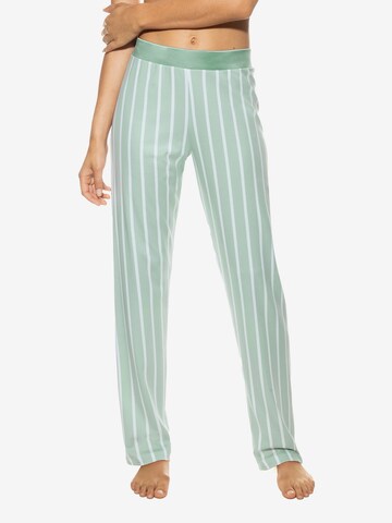 Mey Pajama Pants in Green: front