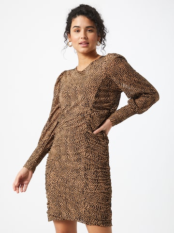 VILA Dress in Brown: front