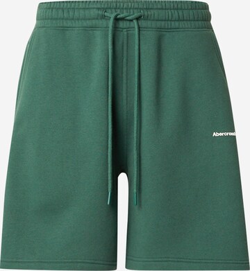 Abercrombie & Fitch Broek in Groen: voorkant