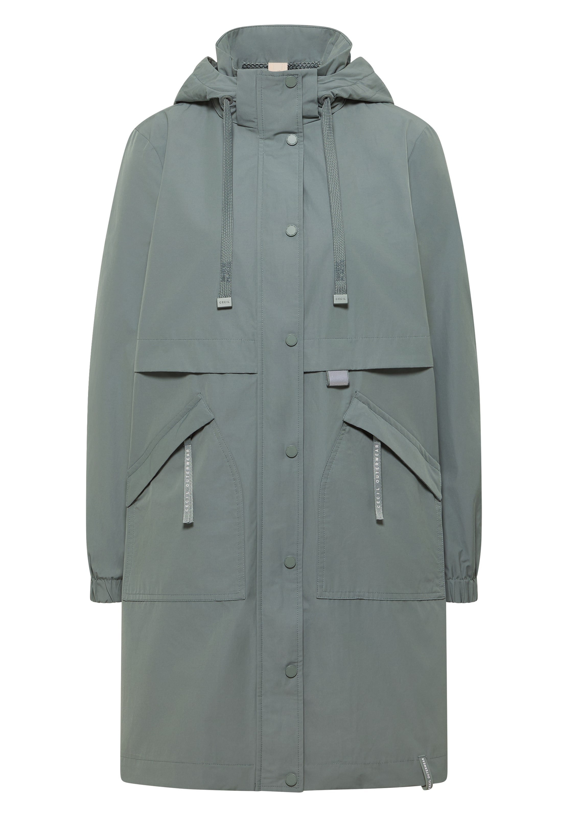 CECIL Between-Season Jacket in Green: front