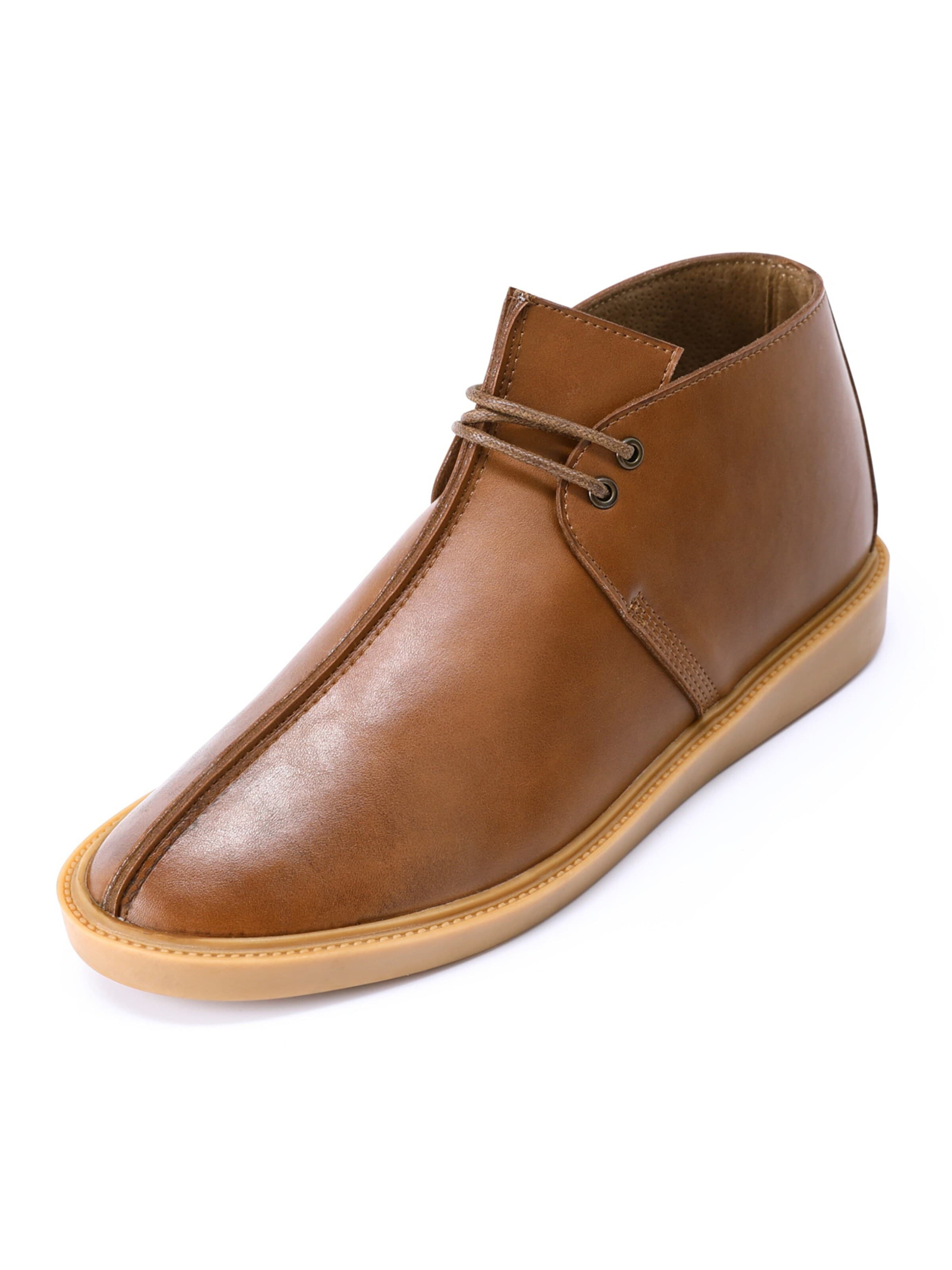 ALLTHEMEN Chukka Boots 'Schiene' in Brown: front