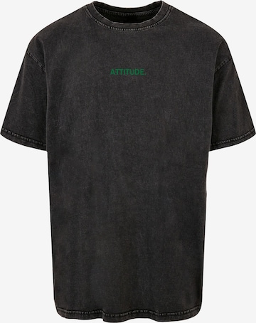 Merchcode Shirt 'Attitude' in Zwart: voorkant