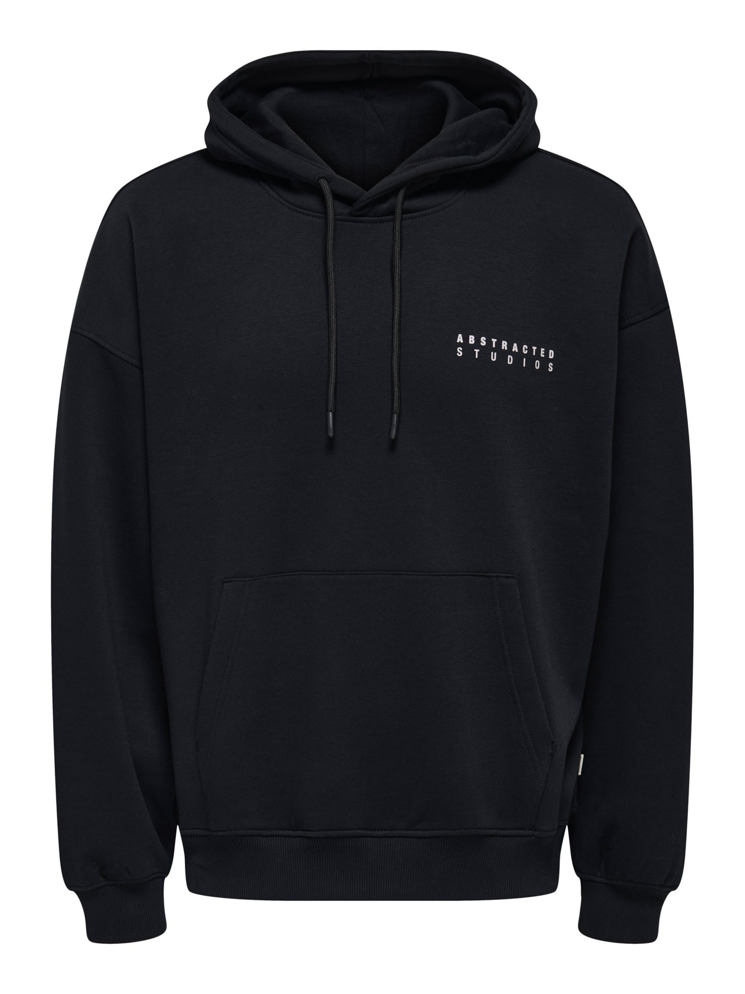 Felpa 'GALLERY' di Only & Sons in nero: frontale