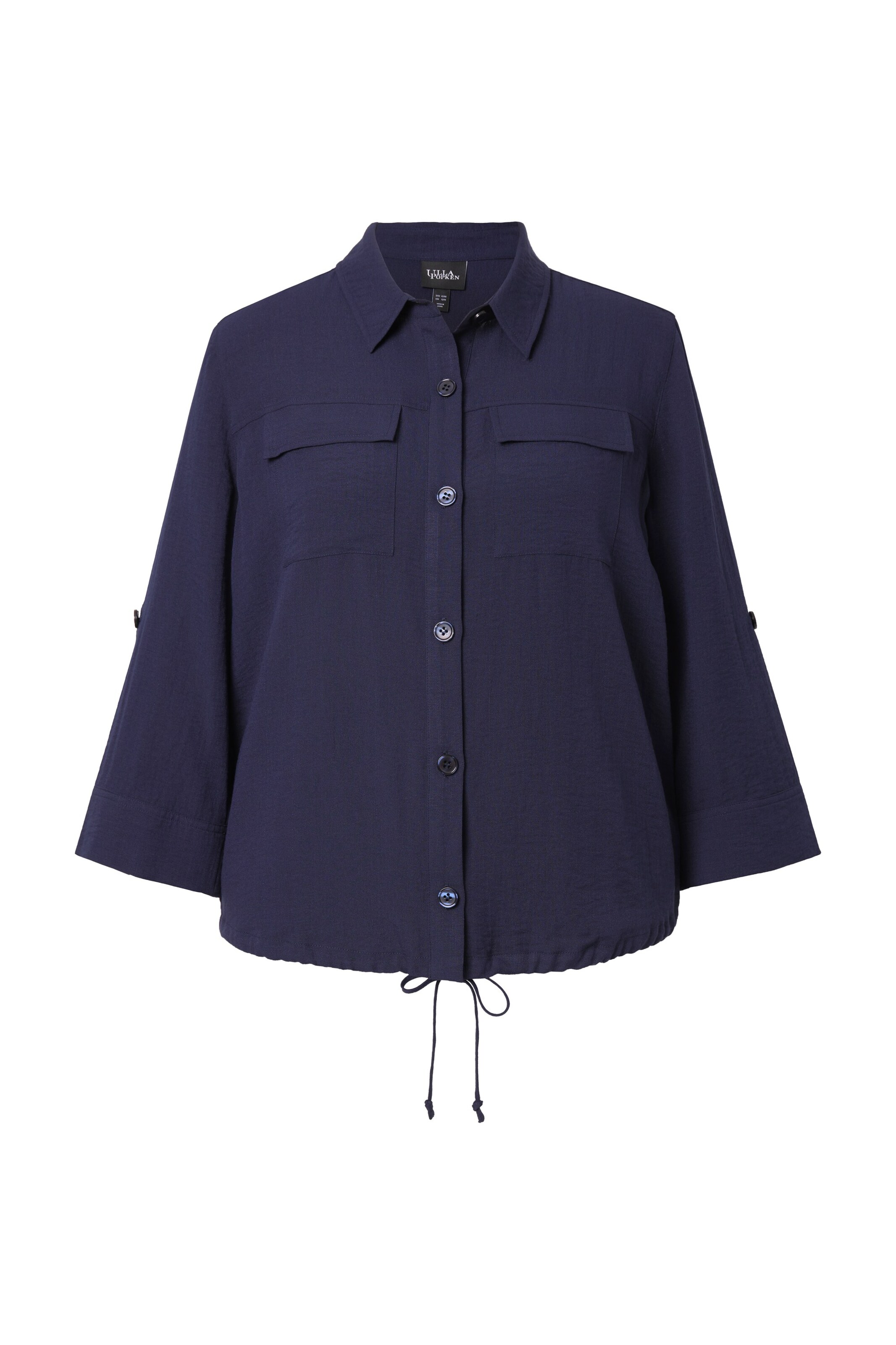 Ulla Popken Between-season jacket in Blue: front