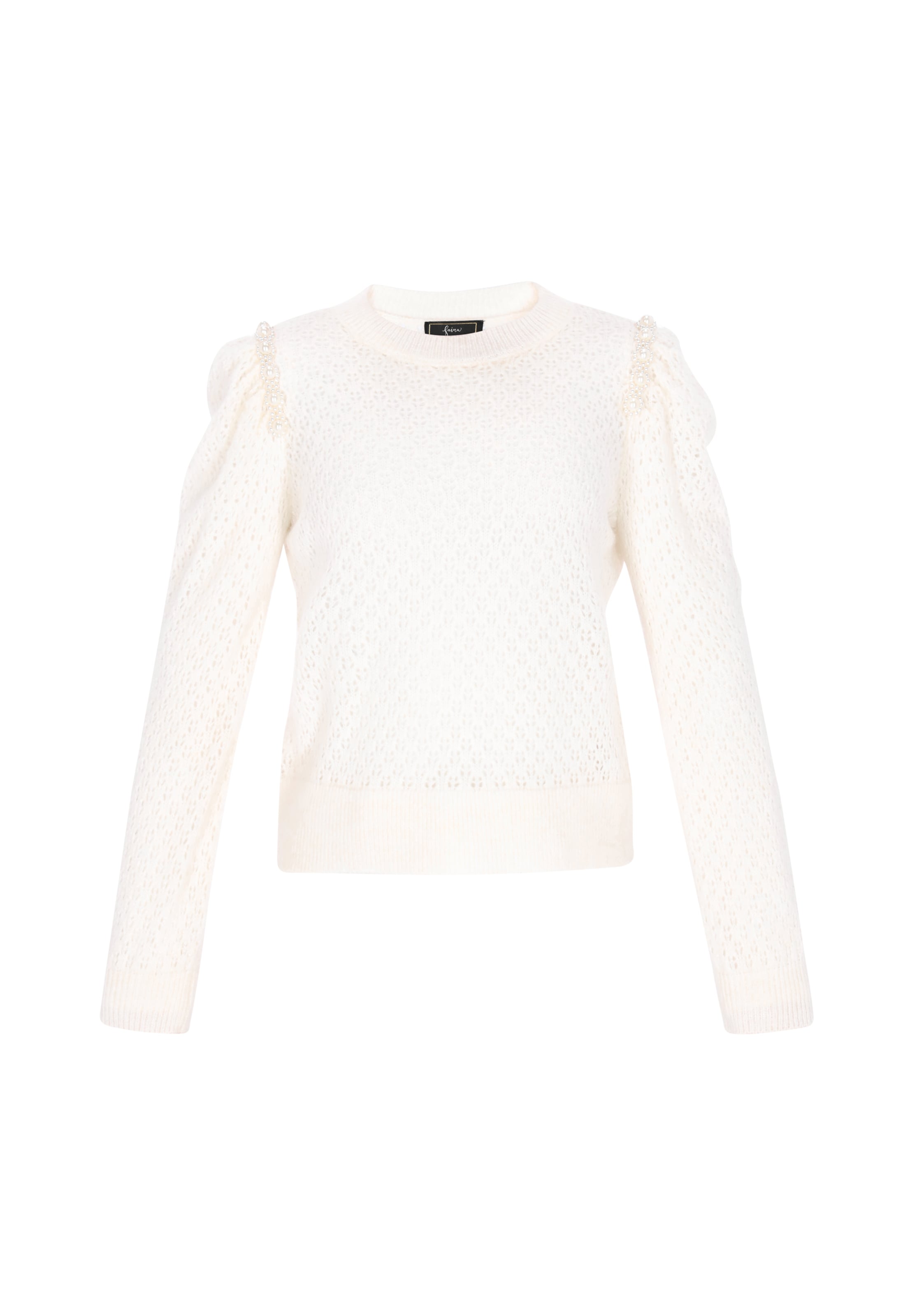 faina Trui in Wit: voorkant