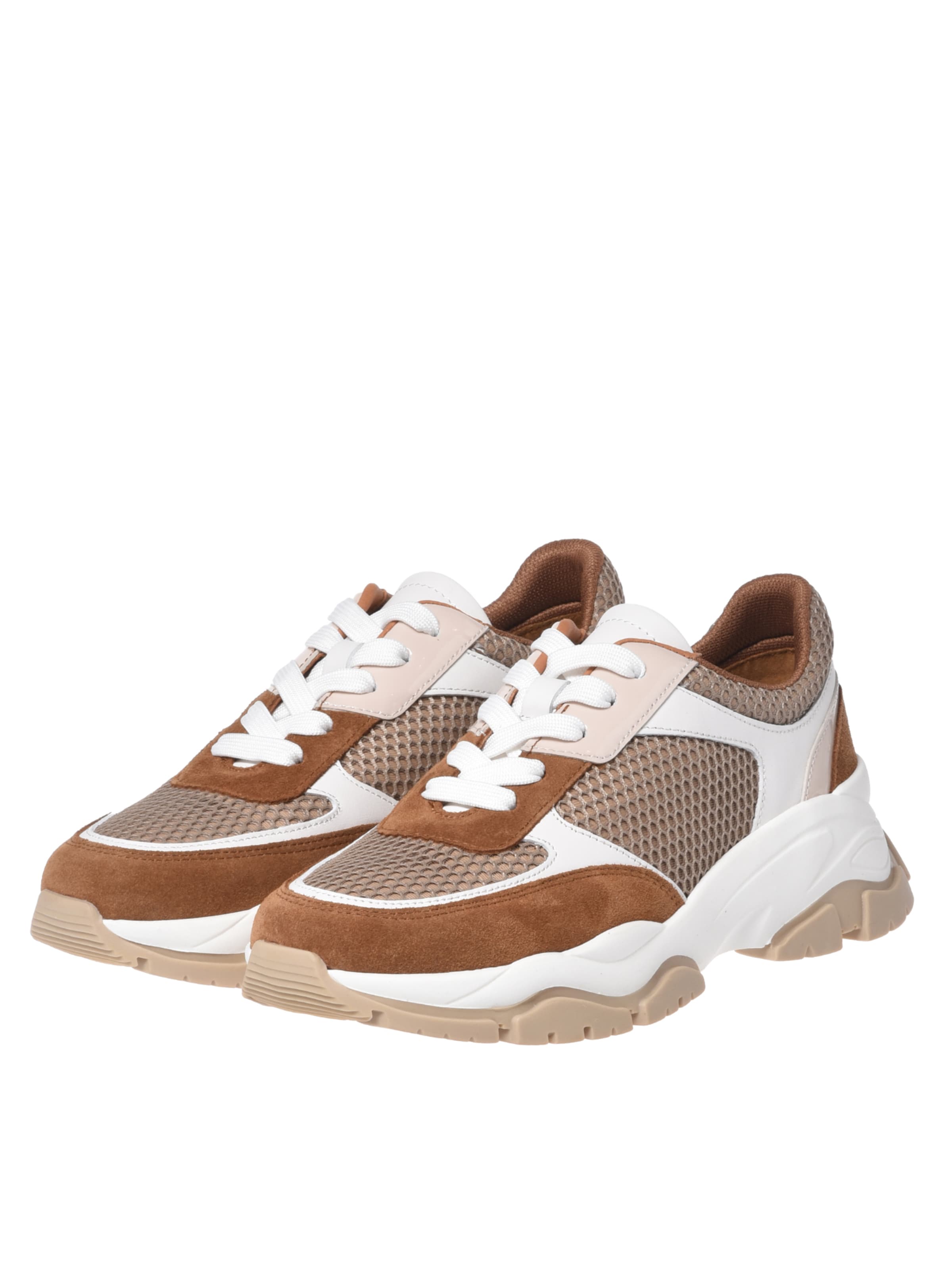 BALDININI Platform trainers in Beige