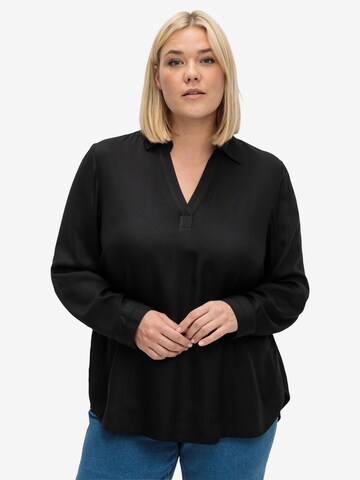 SHEEGO Blouse in Black: front