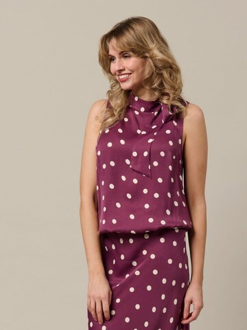 &co woman Top '&Co Woman Amelia dot bordo' in Rood: voorkant