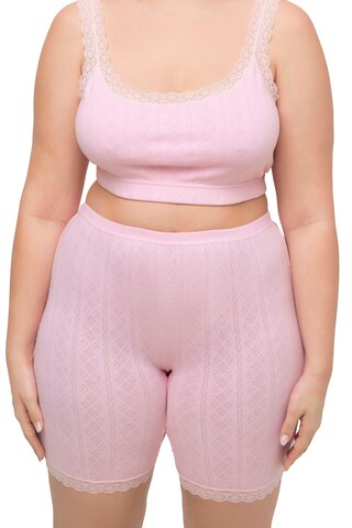 Skinny Pantalon modelant Ulla Popken en rose