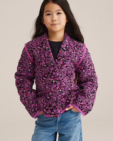 WE Fashion Between-season jacket in Purple: front