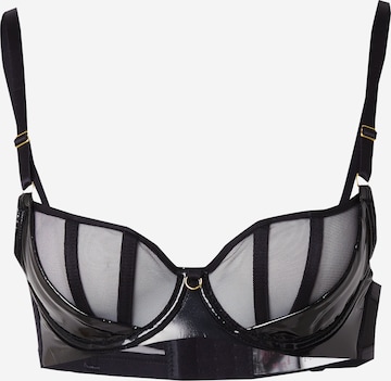 Hunkemöller - Bustier Sujetador 'Seductress' en negro: frente