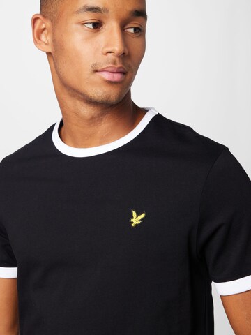 Lyle & Scott Μπλουζάκι 'Ringer' σε μαύρο