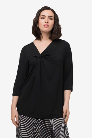 T-shirt Ulla Popken en noir : devant