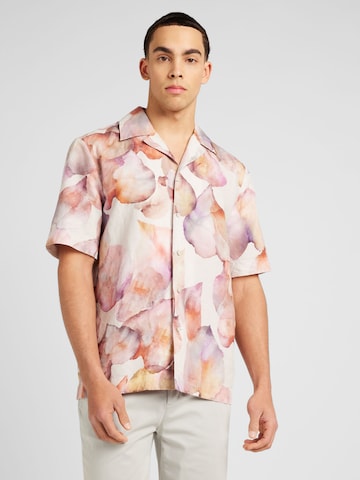 Won Hundred - Regular Fit Camisa 'Gonzo' em roxo: frente