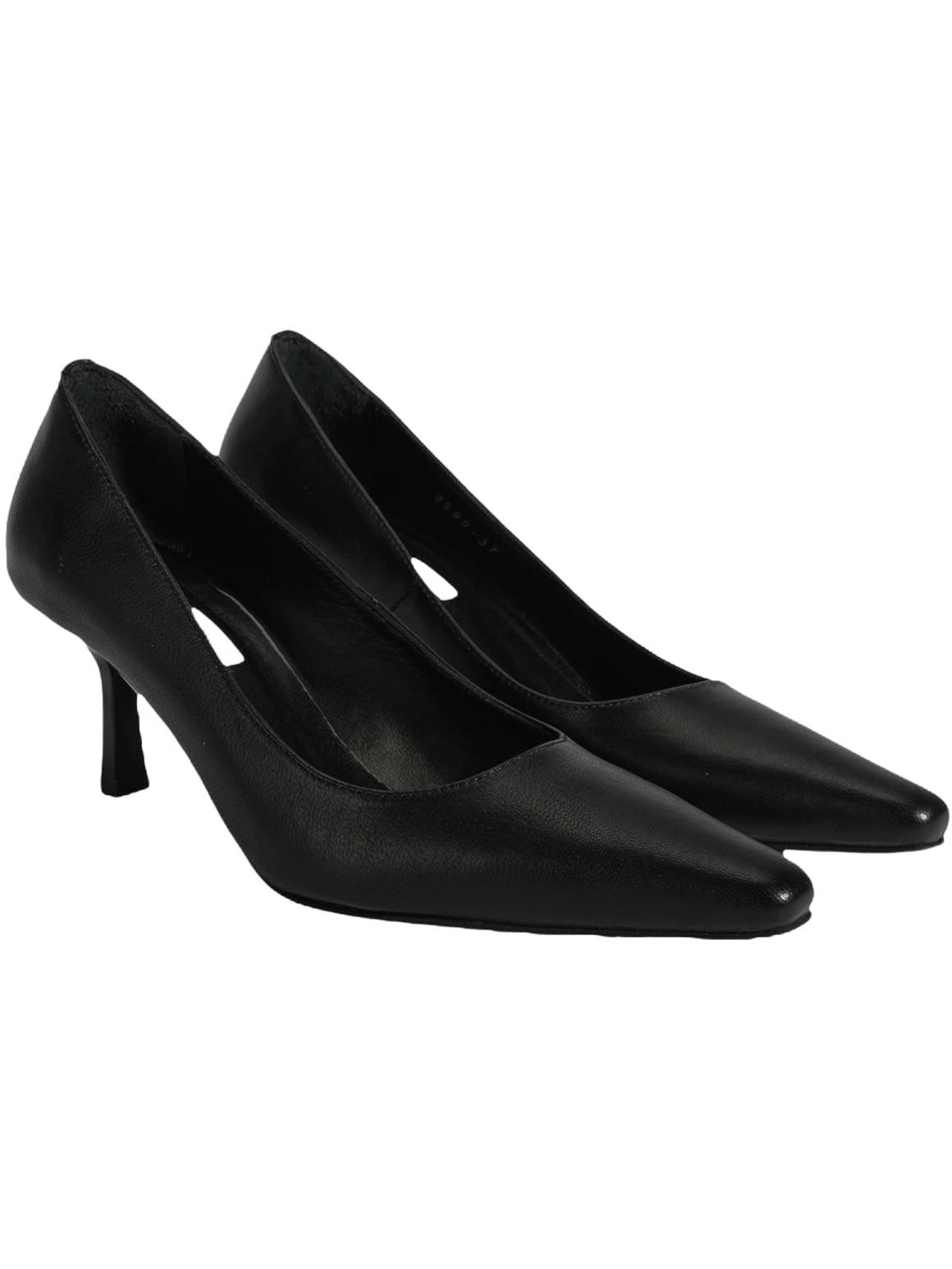 Desa - Zapatos con plataforma 'Slip-Ons' en negro: frente