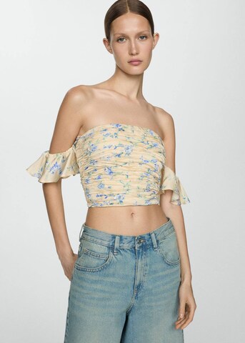 MANGO Top 'Bloom' | bež barva: sprednja stran