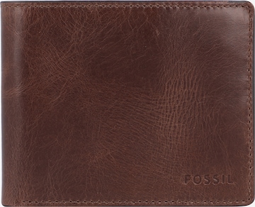 FOSSIL Wallet 'Derrick' in Brown: front