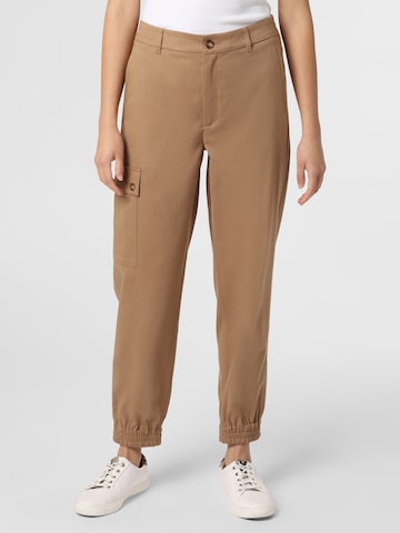 Marie Lund Regular Pants in Brown: front