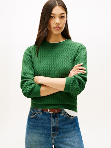 Pulover de la TOMMY HILFIGER pe verde: față