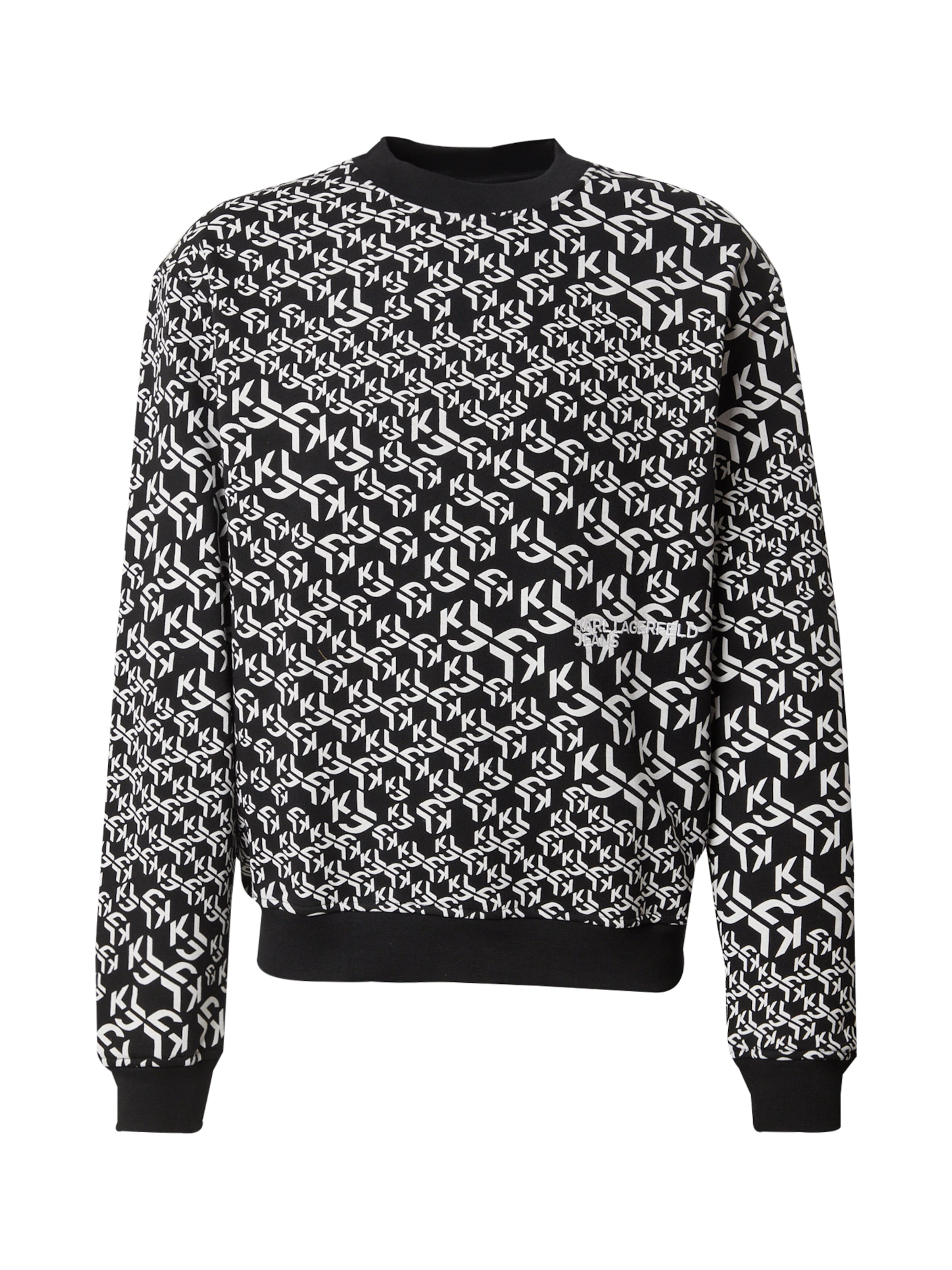 KARL LAGERFELD JEANS Μπλούζα φούτερ σε μαύρο: μπροστά