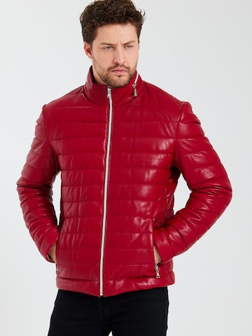 Ron Tomson Winter Jacket in Red: front