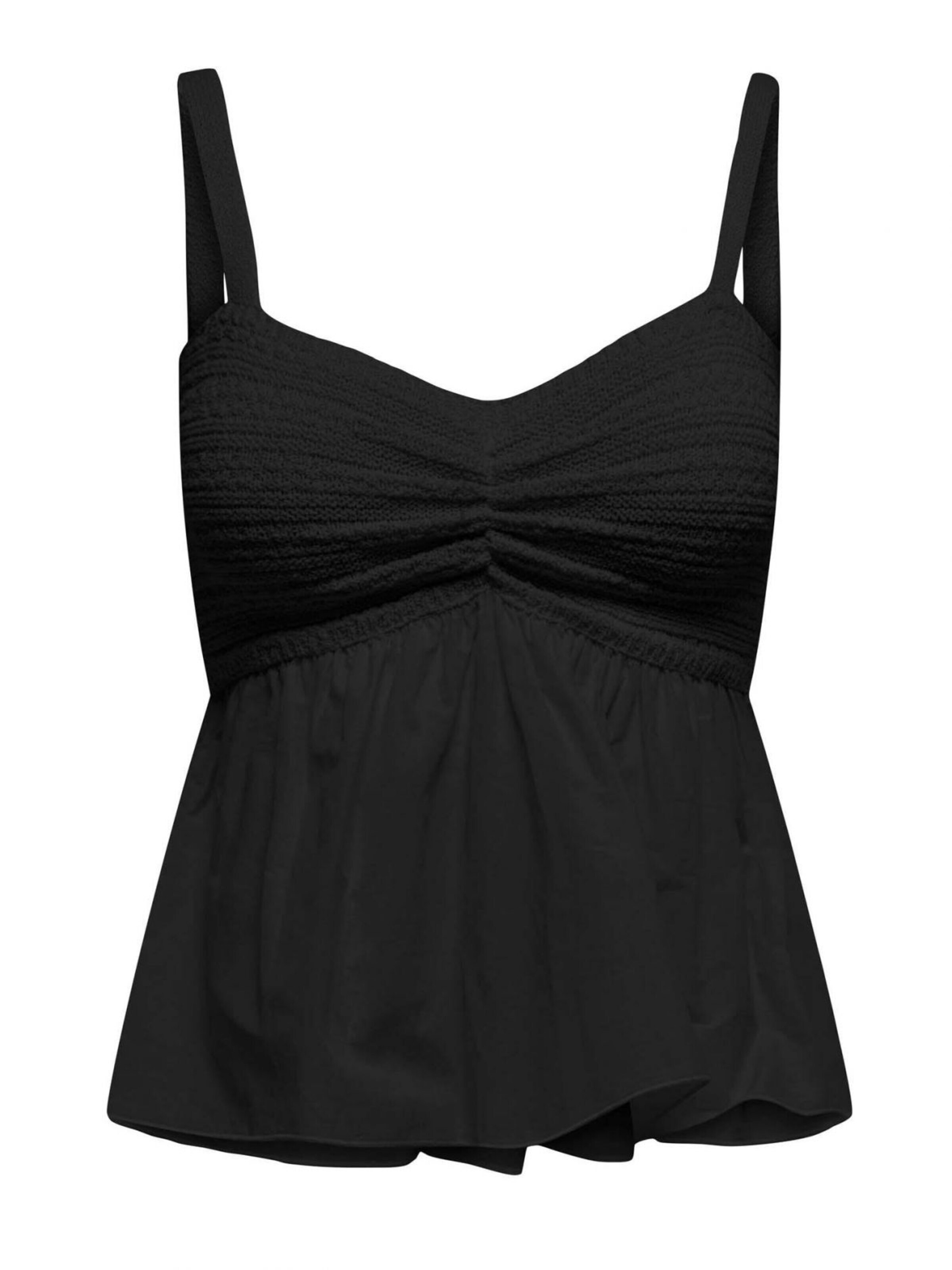 Top di ONLY in nero: frontale