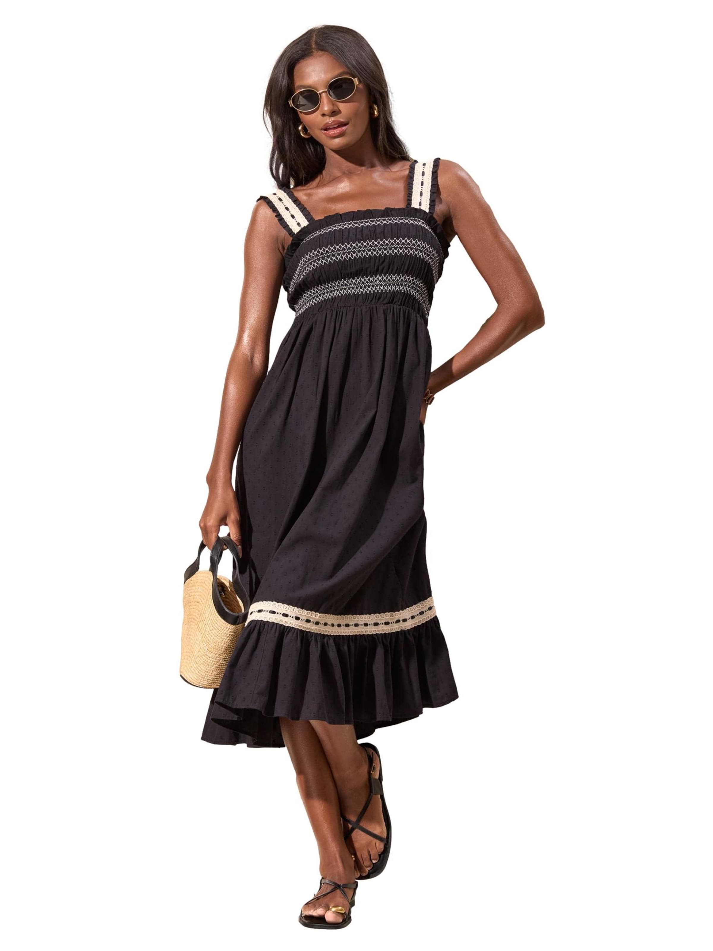 Lipsy Summer dress in Black: front