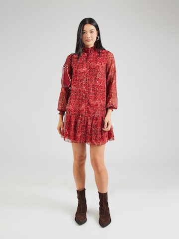 Pepe Jeans Shirt Dress in Red: front