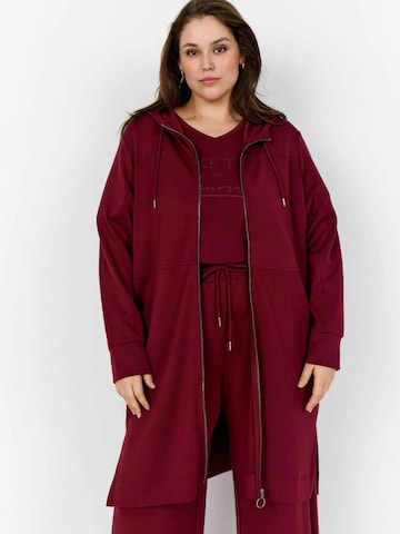 Wasabi Concept Cardigan 'Sabina' i rød: forside