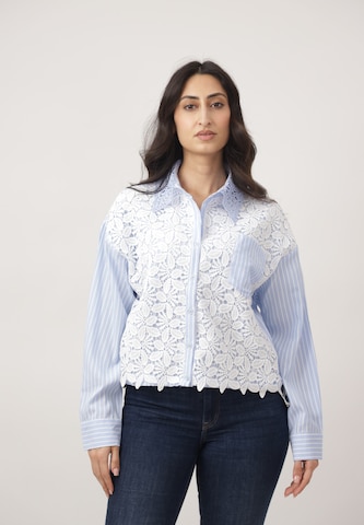 CHERRY KOKO Blouse in Blauw: voorkant