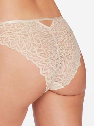 ESOTIQ - Panti 'Slip, glatte Microfaser, mit Baumwollzwickel, normale Leibhöhe' en beige