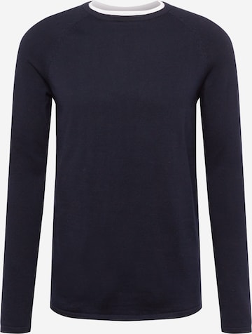 TOM TAILOR DENIM Sweater in Blue: front