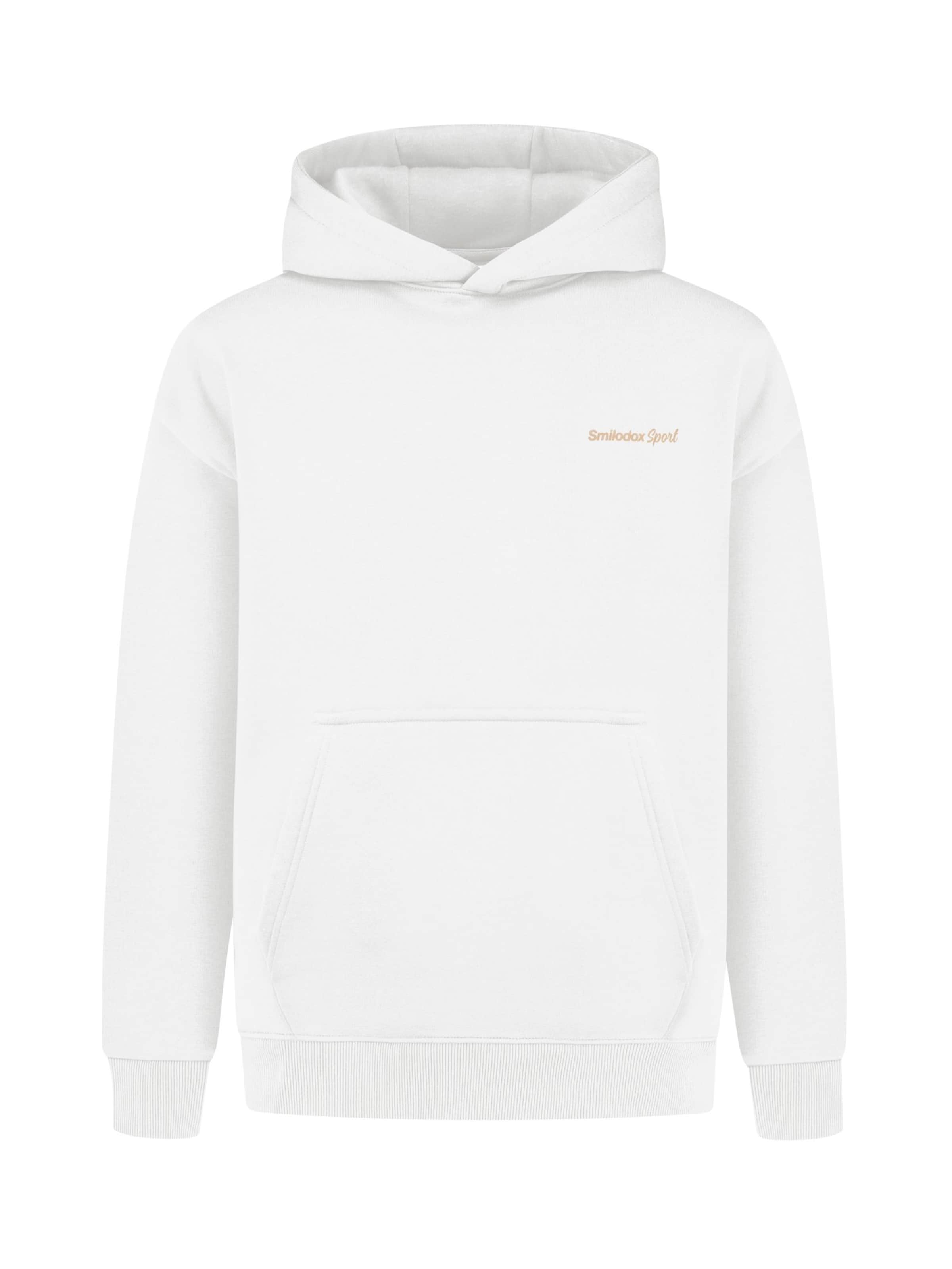 Smilodox Sweat jacket in White: front