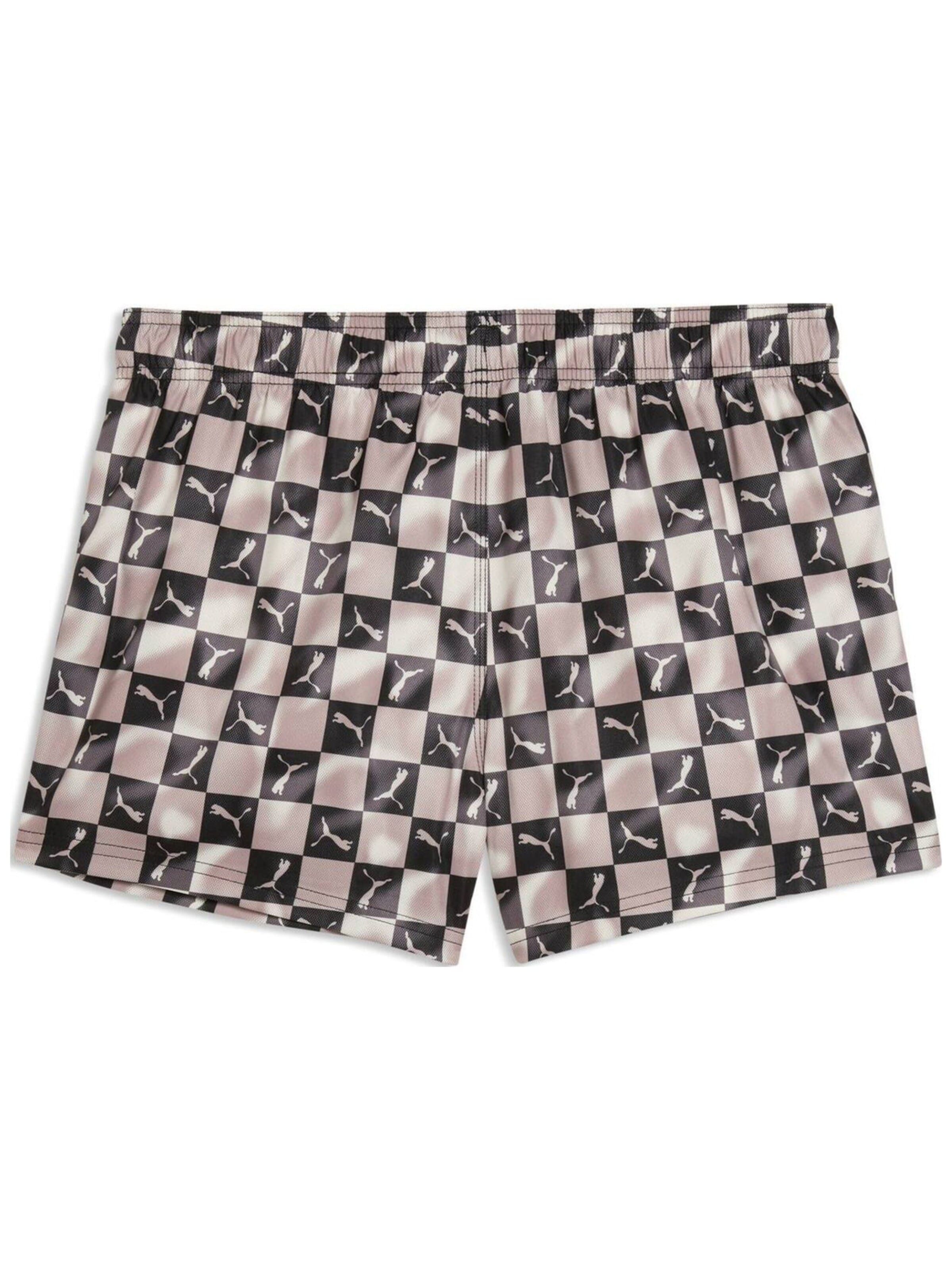 regular Pantaloni sportivi 'Puma Swim Men Printed Cat Short Shorts' di PUMA in nero