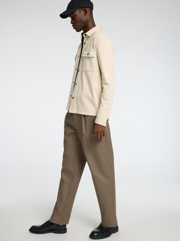 SELECTED HOMME Regular Trousers with creases in Grey
