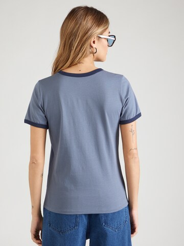 WRANGLER Тениска в синьо: отзад