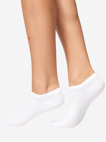 Nur Die - Calcetines invisibles ' Schuhsöckchen ' en blanco