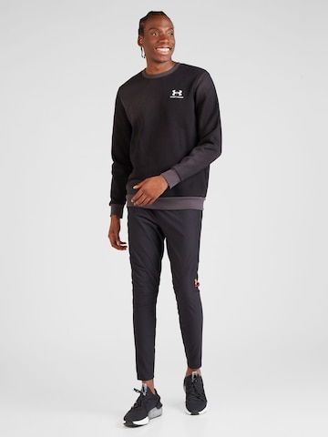 UNDER ARMOUR Sportsweatshirt 'Essential Novelty' in Schwarz