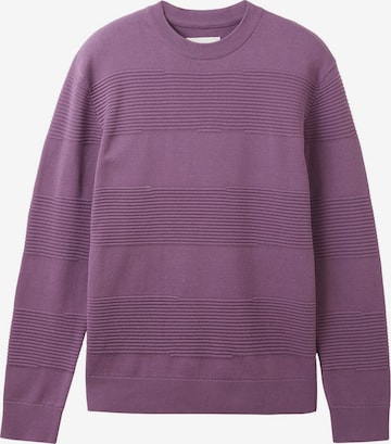 TOM TAILOR DENIM Sweater in Purple: front