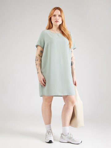 ONLY Carmakoma Jurk 'CARLUX' in Groen: voorkant