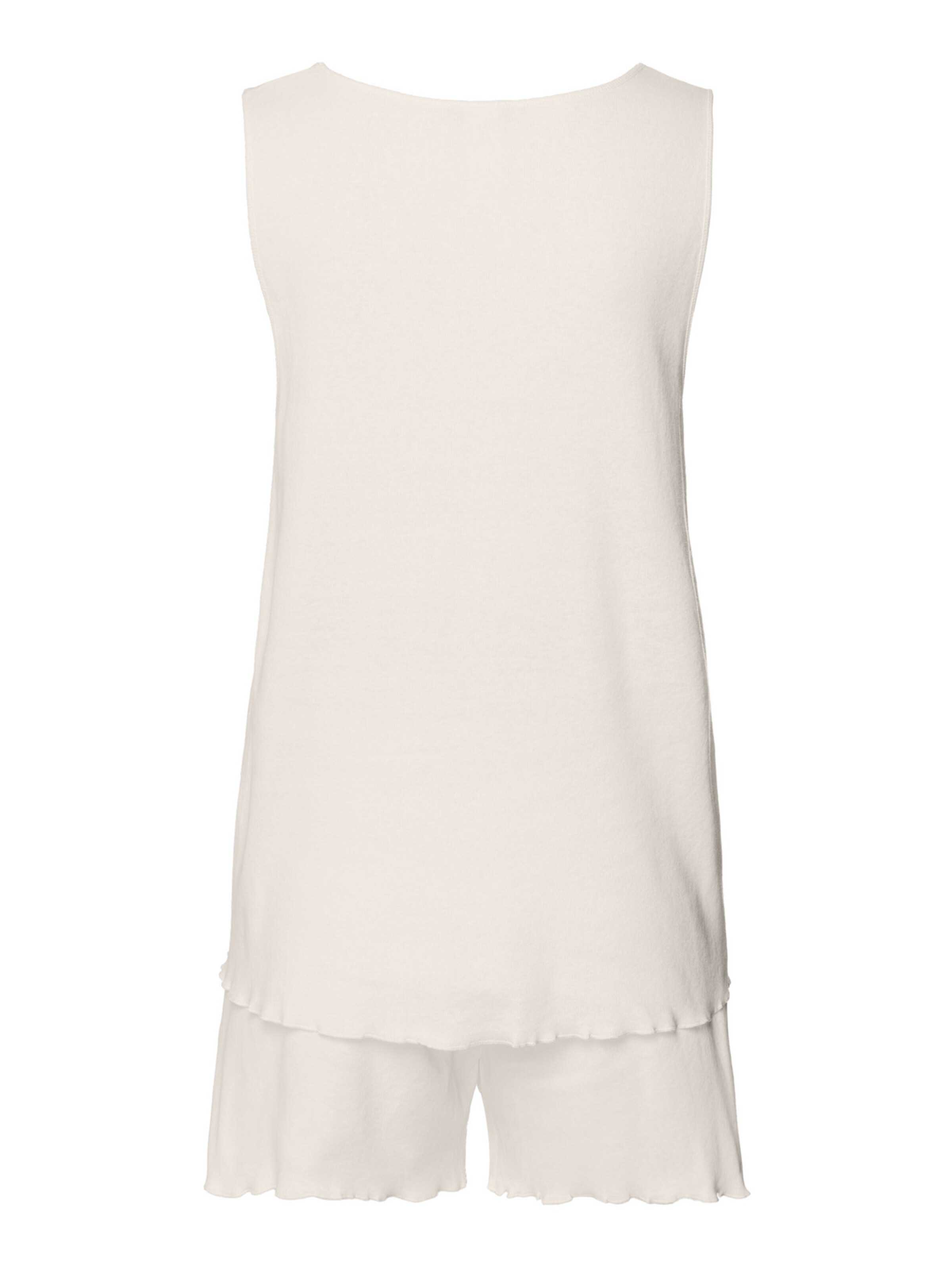 Hanro Korte pyjama ' Serena ' in Wit