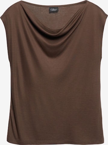 s.Oliver BLACK LABEL Shirt in Brown: front