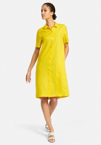 Peter Hahn Shirt Dress in Yellow