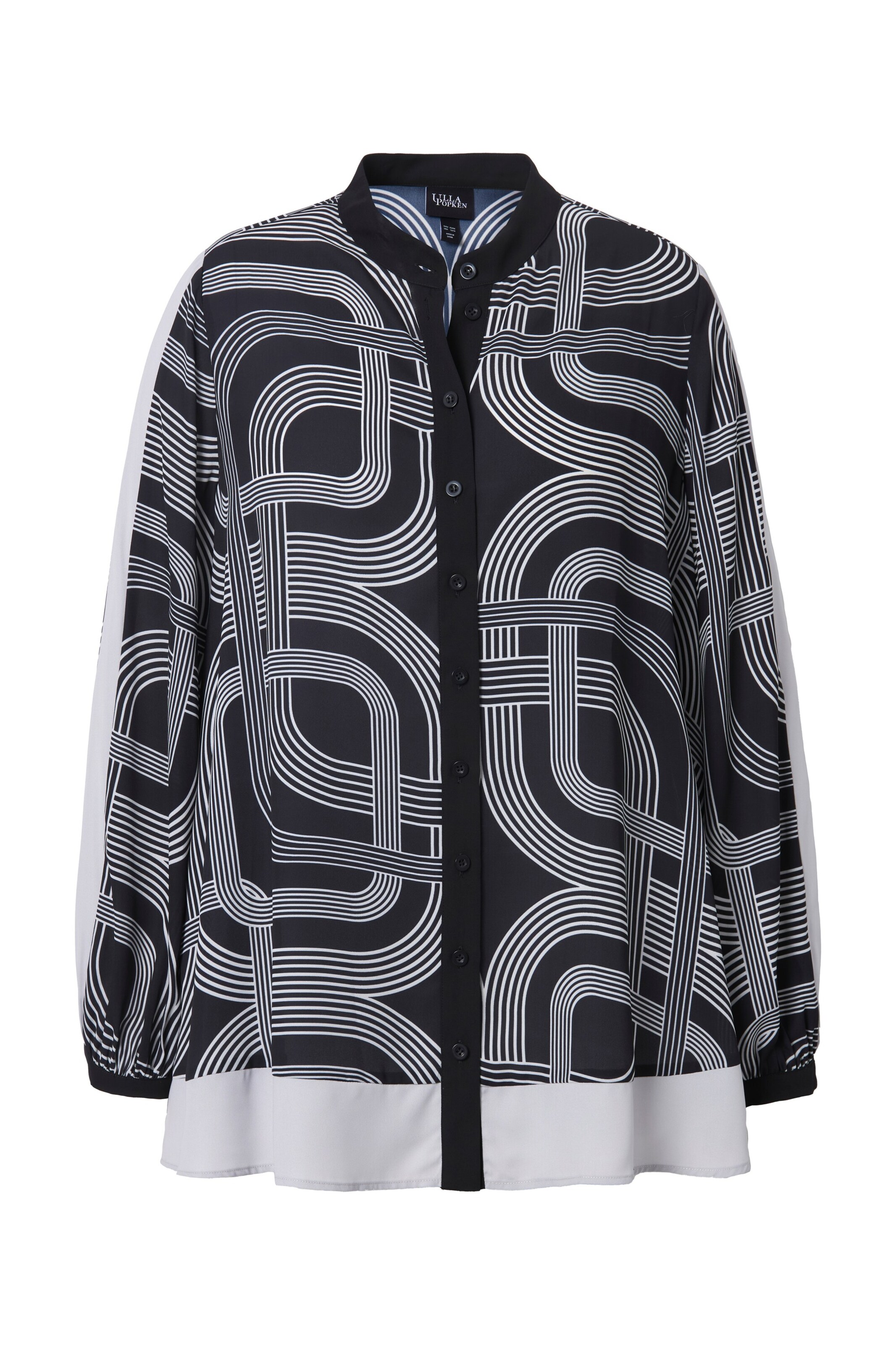 Ulla Popken Blouse in Zwart: voorkant