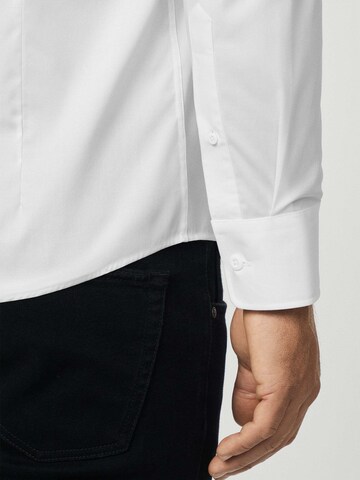 Coupe regular Chemise Hackett London en blanc
