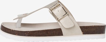 s.Oliver T-Bar Sandals in Beige