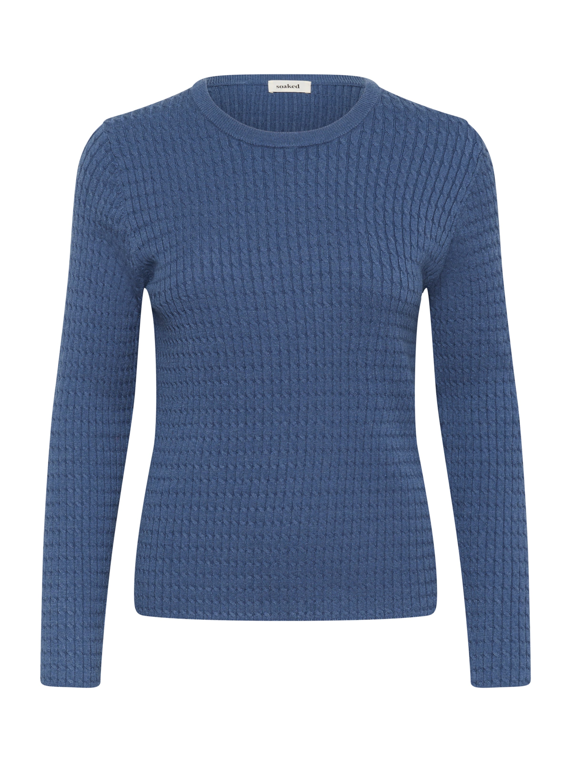 SOAKED IN LUXURY Pullover 'SLSpina' in Blau: Vorderseite