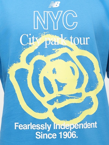 new balance T-shirt 'MT61018I' i blå