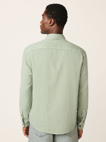 Next Regular fit Button Up Shirt in Green